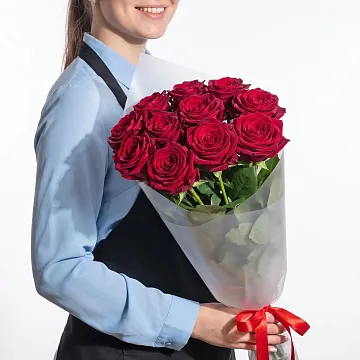 Букет 11 красных роз 50 см (16) Букет 11 красных роз 50 см (16)
