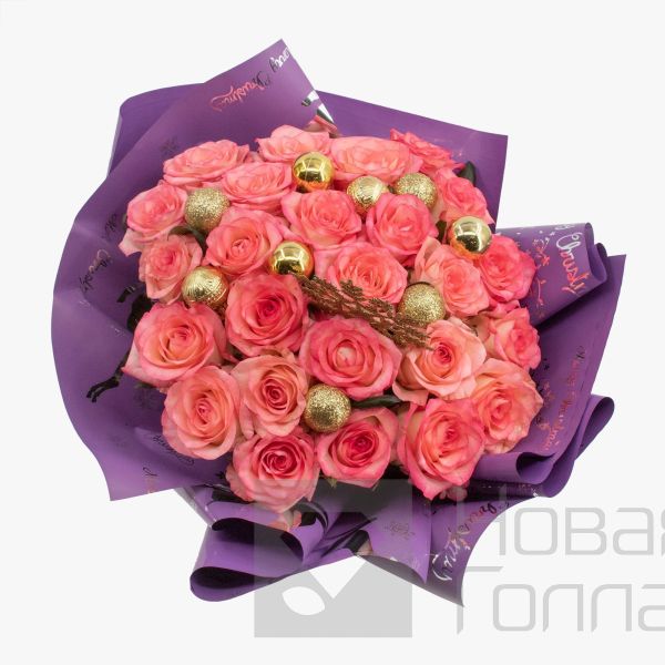 Букет Минуты Волшебства  из розовой розы