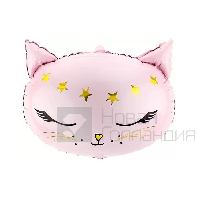 Воздушный шар Фигура Волшебный котенок, Розовый