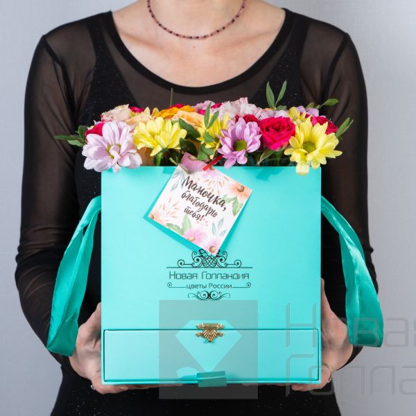 Коробка квадратная тиффани