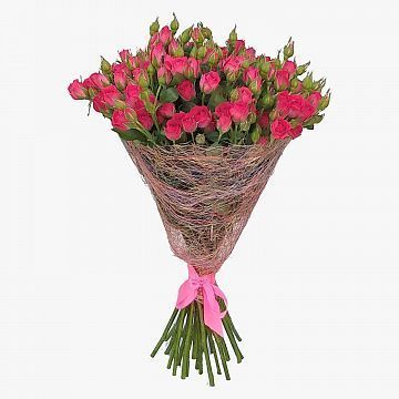 Букет 25 ярких кустовых роз Букет 25 ярких кустовых роз