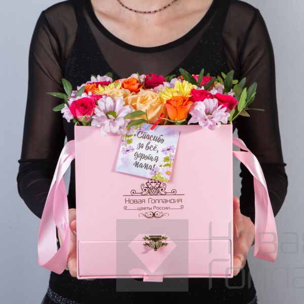 Розовая коробка шкатулка АКЦИЯ