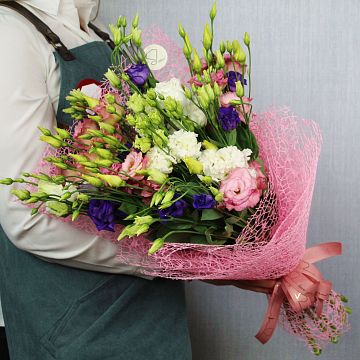 Букет из 7 эустом микс