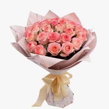 Букет 35 розовых роз 40 см Букет 35 розовых роз 40 см