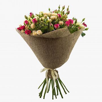 Букет 11 кустовых роз ассорти Букет 11 кустовых роз ассорти