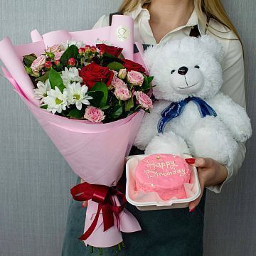 Комбо с букетом "Melody"