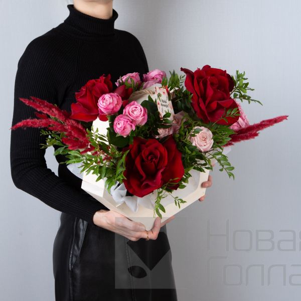 Букет "Французский сад в ящике"