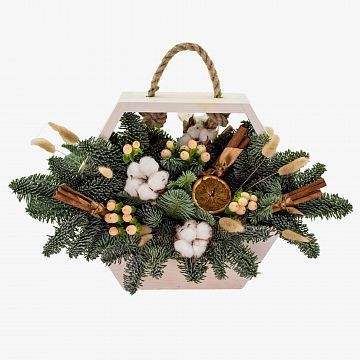 Деревянный ящик Новогодние чудеса Деревянный ящик Новогодние чудеса