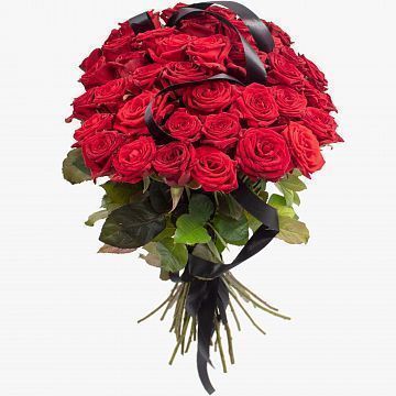 Букет 40 красных роз 50см