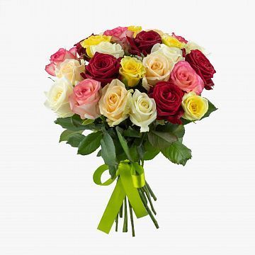 Букет 25 роз микс 40 см Букет 25 роз микс 40 см