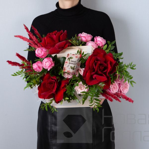 Букет "Французский сад в ящике"