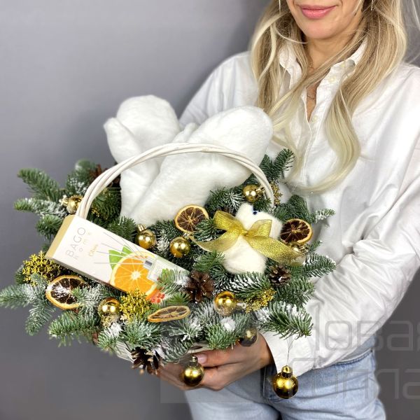 Снежное царство в корзине