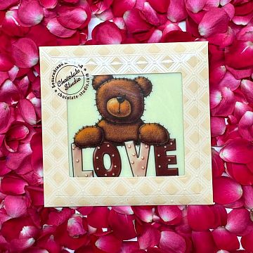 Шоколадная открытка Love Шоколадная открытка Love