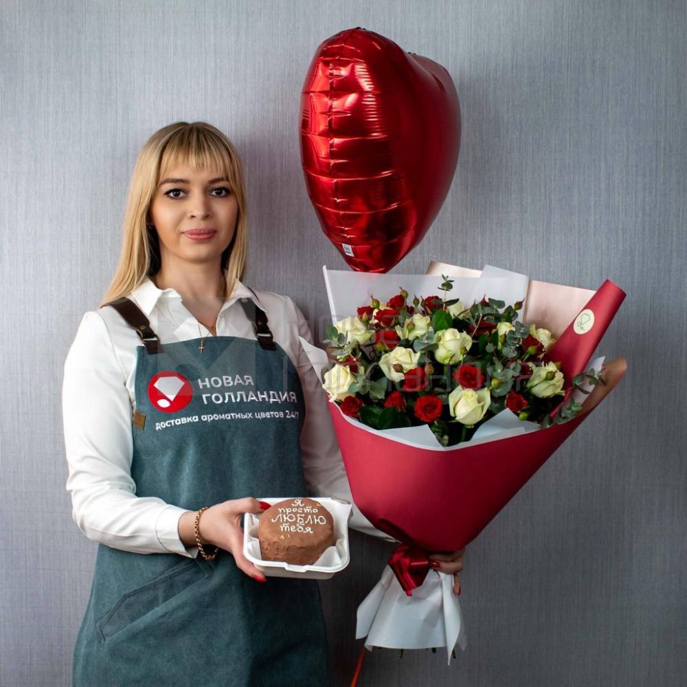 Комбо с букетом "Lovely"