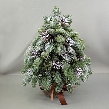 Ель из ветвей нобилиса с шишками 30 см Ель из ветвей нобилиса с шишками 30 см