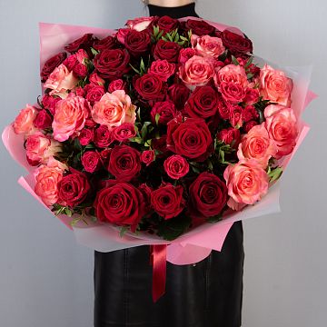 Букет из роз Алая заря