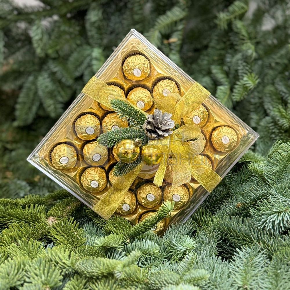 Конфеты Ferrero Rocher 300 гр с зимним декором