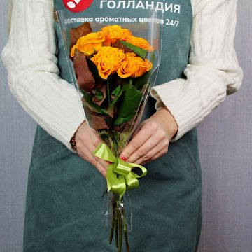 Букет из 5 оранжевых роз