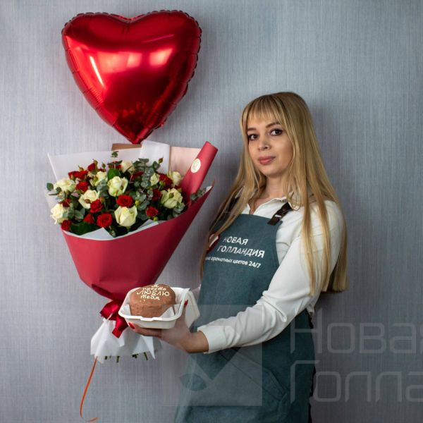 Комбо с букетом "Lovely"
