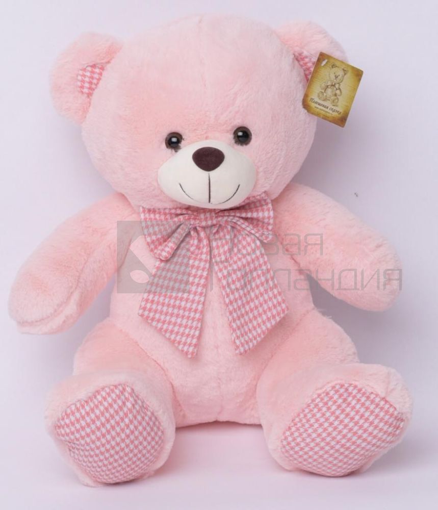 Мишка Мажорик розовый 60см