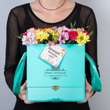 Коробка квадратная тиффани