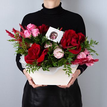 Букет "Французский сад в ящике"